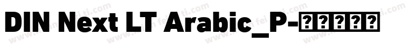 DIN Next LT Arabic_P字体转换